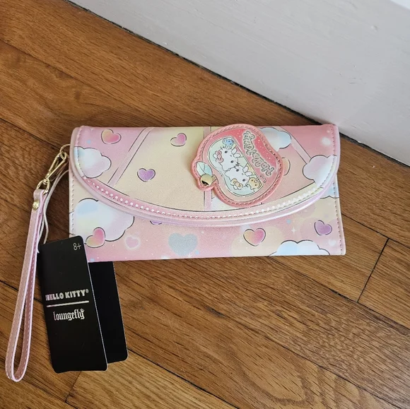 Loungefly Sanrio Hello Kitty Carnival Flap Wristlet Wallet - Picture 5 of 11